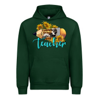 Forest Green Western Teacher Pencil Urban Hoodie - LillyAllenDesigns