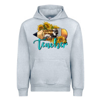 Heather Grey Western Teacher Pencil Urban Hoodie - LillyAllenDesigns