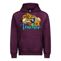 Mauve Wine Western Teacher Pencil Urban Hoodie - LillyAllenDesigns