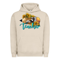 Pigment French Oak Western Teacher Pencil Urban Hoodie - LillyAllenDesigns