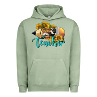 Pigment Oil Green Western Teacher Pencil Urban Hoodie - LillyAllenDesigns