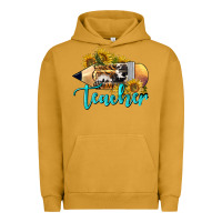 Pigment Peanut Butter Western Teacher Pencil Urban Hoodie - LillyAllenDesigns