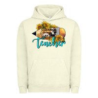 Pigment Pistachio Western Teacher Pencil Urban Hoodie - LillyAllenDesigns