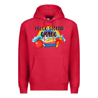 Cardinal back to school hello second grade 3200x2400 Premium Hoodie - AdoDesignShop