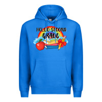 True Royal back to school hello second grade 3200x2400 Premium Hoodie - AdoDesignShop