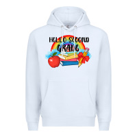 White back to school hello second grade 3200x2400 Premium Hoodie - AdoDesignShop