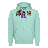 Seafoam Senior 2023 Halloween Zipper Hoodie - RanaPortraitStore