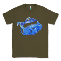Army Green Chin Guard Fa Element 1 Classic Tee - FaDigitalArtStudio