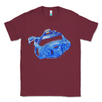 Burgundy Chin Guard Fa Element 1 Classic Tee - FaDigitalArtStudio