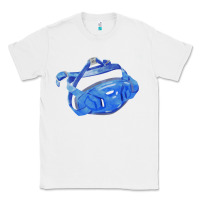 White Chin Guard Fa Element 1 Classic Tee - FaDigitalArtStudio