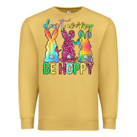 Antique Gold Don't worry be hoppy Easter Day Premium Sweatshirt - Neo Western