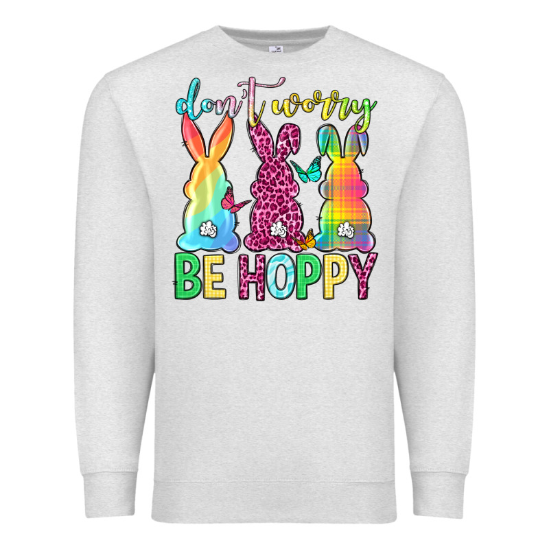 Don't Worry Be Hoppy Easter Day Premium Sweatshirt by Neo Western | Teevron