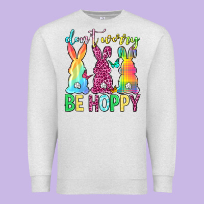 Don't Worry Be Hoppy Easter Day Premium Sweatshirt Designed By Neo Western