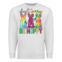 Oatmeal Heather Don't worry be hoppy Easter Day Premium Sweatshirt - Neo Western