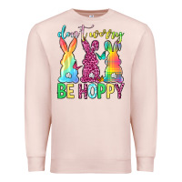 Pale Pink Don't worry be hoppy Easter Day Premium Sweatshirt - Neo Western