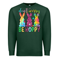 Sports Green Don't worry be hoppy Easter Day Premium Sweatshirt - Neo Western