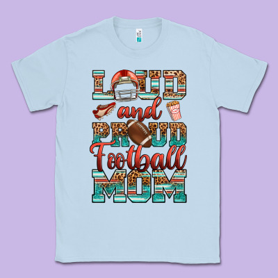 Loud And Proud Football Mom Classic Tee Designed By Ranaportraitstore