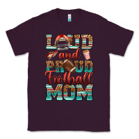Plum loud and proud football mom Classic Tee - RanaPortraitStore