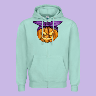 Zipper Hoodie Jack O' Lantern Halloween Pumpkin
