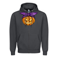 Smoke Jack O' Lantern Halloween Pumpkin Zipper Hoodie - RanaPortraitStore