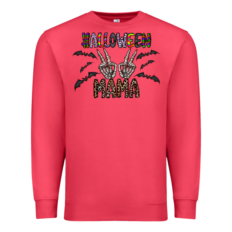 Halloween Mama Premium Sweatshirt by CowhideDigitalArt | Teevron