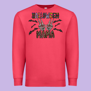Halloween Mama Premium Sweatshirt Designed By Cowhidedigitalart