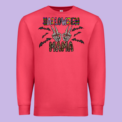 Halloween Mama Premium Sweatshirt Designed By Cowhidedigitalart
