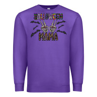 Purple halloween mama Premium Sweatshirt - CowhideDigitalArt