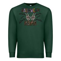 Sports Green halloween mama Premium Sweatshirt - CowhideDigitalArt