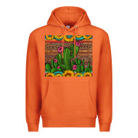 Carrot sunflowers turquoise serape cactus tumbler Premium Hoodie - Artiststas