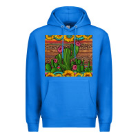 True Royal sunflowers turquoise serape cactus tumbler Premium Hoodie - Artiststas
