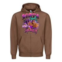 Chestnut Sorta sweet sorta spooky sneaker and heel afro wom Zipper Hoodie - RanaPortraitStore