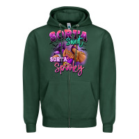 Sports Green Sorta sweet sorta spooky sneaker and heel afro wom Zipper Hoodie - RanaPortraitStore