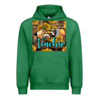 Emerald Western Teacher Pencil With Sunflowers Urban Hoodie - LillyAllenDesigns