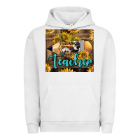 Pigment Lunar Rock Western Teacher Pencil With Sunflowers Urban Hoodie - LillyAllenDesigns