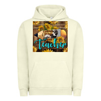 Pigment Pistachio Western Teacher Pencil With Sunflowers Urban Hoodie - LillyAllenDesigns