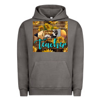 Pigment Tornado Western Teacher Pencil With Sunflowers Urban Hoodie - LillyAllenDesigns