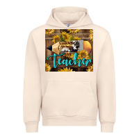 Sandshell Western Teacher Pencil With Sunflowers Urban Hoodie - LillyAllenDesigns