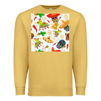 Antique Gold mexico seamless pattern Premium Sweatshirt - FaDigitalArtStudio