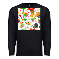 Black mexico seamless pattern Premium Sweatshirt - FaDigitalArtStudio
