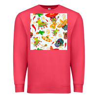 Cardinal mexico seamless pattern Premium Sweatshirt - FaDigitalArtStudio