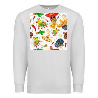 Dove Grey mexico seamless pattern Premium Sweatshirt - FaDigitalArtStudio