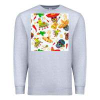 Heather Grey mexico seamless pattern Premium Sweatshirt - FaDigitalArtStudio