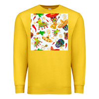 Lemon mexico seamless pattern Premium Sweatshirt - FaDigitalArtStudio