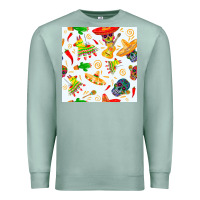 Seafoam mexico seamless pattern Premium Sweatshirt - FaDigitalArtStudio