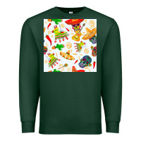Sports Green mexico seamless pattern Premium Sweatshirt - FaDigitalArtStudio