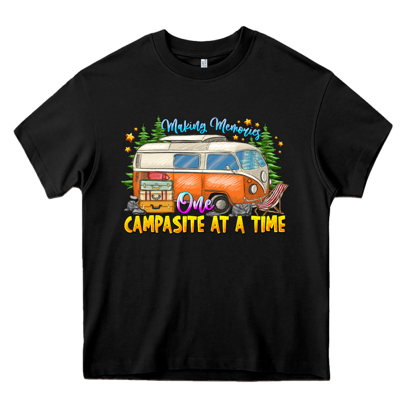 Making Memories Campsites Time Heavy Core Tee by CowhideDigitalArt | Teevron