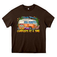 Chocolate Brown Making Memories Campsites Time Heavy Core Tee - CowhideDigitalArt