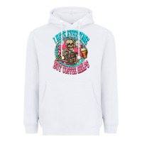 White i hate everyone but coffee helps Heavyweight Hoodie - Zillion Design Studio