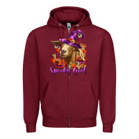 Burgundy Spooky Goat Zipper Hoodie - RanaPortraitStore